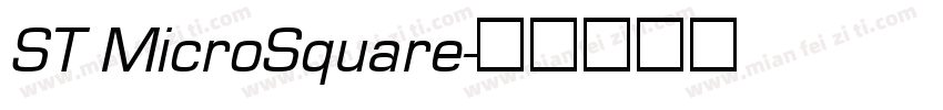 ST MicroSquare字体转换